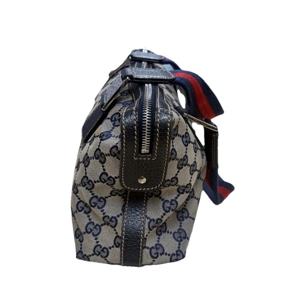 GUCCI GG Canvas Web Sherry Line Hand Bag Serial No. 145759 002122 - Picture 4 of 10